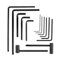 Conjunto De 13 Peças De Chave Allen Hexagonal Profissional Para Ajuste De Braço De Guitarra