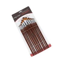 Conjunto De 13 Pincéis De Pintura Artística Filbert Com Cerdas De Nylon Macias E Anti-Queda Para Conjunto De 13 Pincéis De Pintura Artística Filbert Com Cerdas De Nylon Macias E Anti-Queda Para