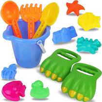Conjunto de 13 unidades da Beach Sand Toys Liberty Imports Dinosaur Claw