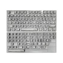 Conjunto De 136 Teclas Coloridas Estilo Quadrinhos Com Iluminação Mista, Clássicas Minimalistas,