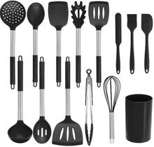 Conjunto de 14 peças com alça de aço inoxidável Wokex para utensílios de cozinha