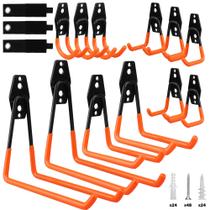 Conjunto de 15 peças de ferramentas de armazenamento de parede Garage Hook SEDY Steel Orange