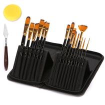 Conjunto de 15 Pincel de Pintura Profissional Wokex - Com Bolsa de Lona