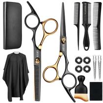 Conjunto de 15 Tesouras para Cabelo AuLiky - Aço Inoxidável