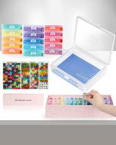 Conjunto de 15 unidades de recipientes de armazenamento e bandejas para pintura de diamante