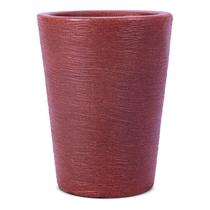 Conjunto de 15 Vasos Decorativo para Plantas Conico Capri 44 Marrom Avermelhado