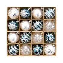 Conjunto De 16 Bolas De Natal Inquebráveis De 236 Polegadas Para Decoração Suspensa Em Festas De Fim