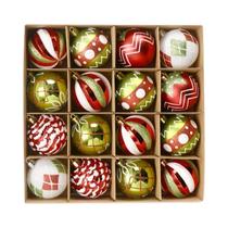 Conjunto De 16 Bolas De Natal Inquebráveis De 236 Polegadas Para Decoração Suspensa Em Festas De Fim