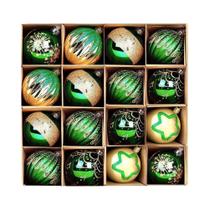 Conjunto De 16 Bolas De Natal Inquebráveis Para Decoração De Árvore De Natal Conjunto De 16 Bolas De Natal Inquebráveis Para Decoração De Árvore De Natal