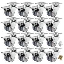 Conjunto de 16 peças pesadas Caster Wheels ASHGOOB de 2 polegadas com freio Conjunto de 16 peças pesadas Caster Wheels ASHGOOB de 2 polegadas com freio