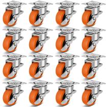Conjunto de 16 polegadas Caster Wheels BOSGEOT de 1,5 polegadas com freio de 100 kg de capacidade Conjunto de 16 polegadas Caster Wheels BOSGEOT de 1,5 polegadas com freio de 100 kg de capacidade