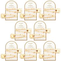 Conjunto de 16 unidades de clipes de cabelo para dama de honra HooLing Gold Glitter Conjunto de 16 unidades de clipes de cabelo para dama de honra HooLing Gold Glitter