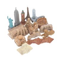 Conjunto de 17 peças de brinquedos para edifícios antigos em miniatura TOPINCN Egypt