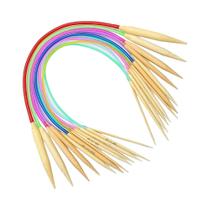 Conjunto De 18 Agulhas De Tricô De Bambu 2mm-10mm Agulhas De Madeira Com Tubo Plástico Colorido Para Conjunto De 18 Agulhas De Tricô De Bambu 2mm-10mm Agulhas De Madeira Com Tubo Plástico Colorido Para