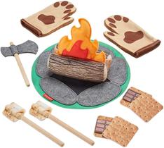 Conjunto de 18 peças Toy Fisher-Price S'more Fun Campfire para crianças a partir de 3 anos