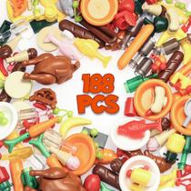 Conjunto de 188 unidades Building Blocks Brick Bounty City Food