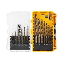 Conjunto De 19 Brocas HSS Twist DEWALT DT70728-QZ, Ferramentas De Perfuração Em Metal Com