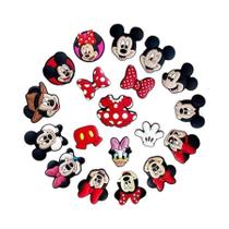 Conjunto De 19 Peças De Enfeites Mickey Para Sapatos, Crocs, Sandálias Bogg, Chinelos Bubble Slides