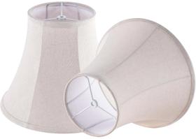Conjunto de 2 abajures JERHOUS Beige Bell, médio, 17x33x25cm