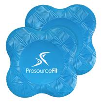 Conjunto de 2 almofadas de apoio de joelho para ioga ProSourceFit, azul
