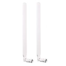 Conjunto de 2 Antenas 5dBi SMA Macho para Roteador 4G LTE - Branco