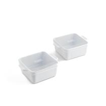 Conjunto de 2 assadeiras de cerâmica Souper Cubes 13 x 13 cm Conjunto de 2 assadeiras de cerâmica Souper Cubes 13 x 13 cm