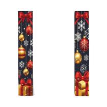 Conjunto De 2 Banners Planos 2D Temáticos De Natal Em Dourado E Vermelho Para Decoração De Cenário Conjunto De 2 Banners Planos 2D Temáticos De Natal Em Dourado E Vermelho Para Decoração De Cenário