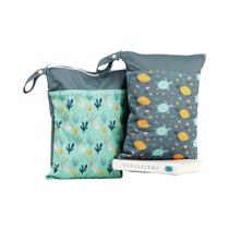 Conjunto De 2 Bolsas Impermeáveis Para Fraldas De Bebê 30x40cm, Bolsa De Transporte Para Carrinho De