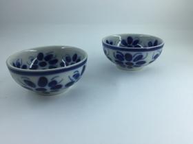 Conjunto de 2 bowls (pequenos) feito e pintado a mão
