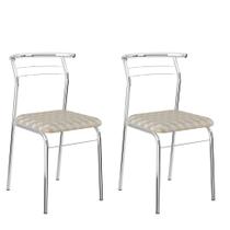 Conjunto de 2 Cadeiras Corinto Branco - Carraro Móveis