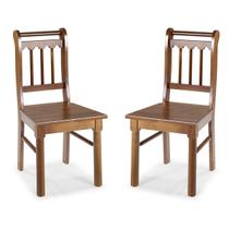 Conjunto De 2 Cadeiras de Madeira Maciça Conjunto De 2 Cadeiras de Madeira Maciça