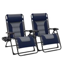 Conjunto de 2 Cadeiras Dobráveis Zero Gravity para Área Externa JEAREY