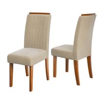 Conjunto de 2 Cadeiras Estofada Sala de Jantar Grécia Dobuê