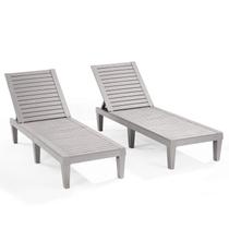 Conjunto de 2 Cadeiras Nestl Sun para Bronzeamento Ajustáveis e à Prova d'Água Conjunto de 2 Cadeiras Nestl Sun para Bronzeamento Ajustáveis e à Prova d'Água