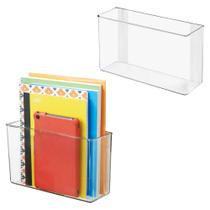 Conjunto de 2 Caixas Organizadoras Adesivas iDesign Transparentes 9x28x17 cm Conjunto de 2 Caixas Organizadoras Adesivas iDesign Transparentes 9x28x17 cm