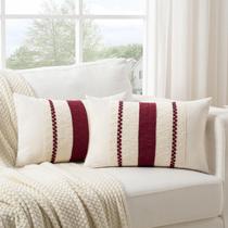 Conjunto de 2 capas de almofadas decorativas Fancy Homi, 30x51 cm