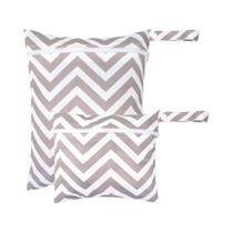 Conjunto De 2 Capas De Fraldas Reutilizáveis Impermeáveis Com Zíper Suave Para Múltiplos Cenários,