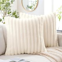 Conjunto de 2 capas de travesseiro MIULEE Faux Fur 40x40cm