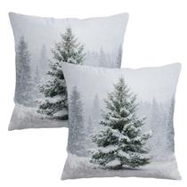 Conjunto de 2 capas de travesseiro Wnoesat Winter 55x55cm Conjunto de 2 capas de travesseiro Wnoesat Winter 55x55cm