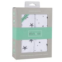 Conjunto de 2 capas de trocador à prova d'água Ely's & Co. Cinza Conjunto de 2 capas de trocador à prova d'água Ely's & Co. Cinza