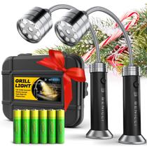 Conjunto de 2 churrasqueiras LED Grill Lights Benicci com base de 360 graus
