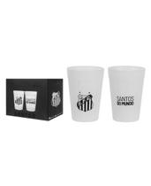 Conjunto de 2 Copos Americanos para Cerveja em Vidro Branco Santos 190ml - Allmix Conjunto de 2 Copos Americanos para Cerveja em Vidro Branco Santos 190ml - Allmix
