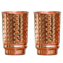 Conjunto de 2 Copos de Cobre HealthGoodsIn 350 ml Sem Revestimento Conjunto de 2 Copos de Cobre HealthGoodsIn 350 ml Sem Revestimento