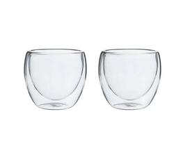 Conjunto de 2 Copos para Café Dupla Parede de Vidro Borossilicato 70ml Conjunto de 2 Copos para Café Dupla Parede de Vidro Borossilicato 70ml