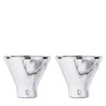Conjunto de 2 de 240 ml com isolamento a vácuo Martini Glass SNOWFOX Premium