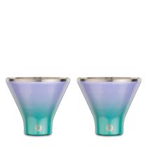 Conjunto de 2 de 240 ml com isolamento a vácuo Martini Glass SNOWFOX Premium