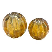 Conjunto de 2 Esferas Âmbar Tamanhos P e M Casa Del Grande