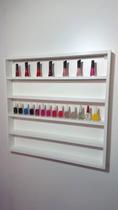 Conjunto de 2 Esmalteiros Organizador Versátil 68x65x6 cm - Ideal para Salões e Espaços de Beleza