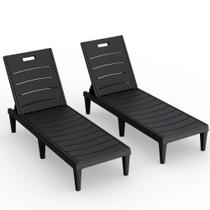 Conjunto de 2 espreguiçadeiras externas impermeáveis Devoko