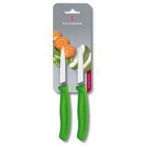 Conjunto de 2 Facas Victorinox Swiss Classic para Descascar (8cm) - Verde